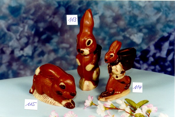 Hasen aus Vollmilschokolade