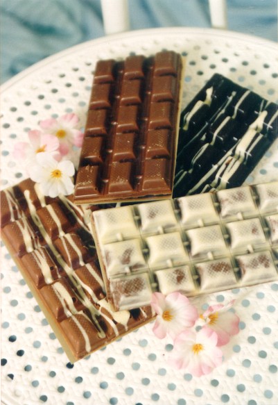 Tafeln aus Vollmilchschokolade