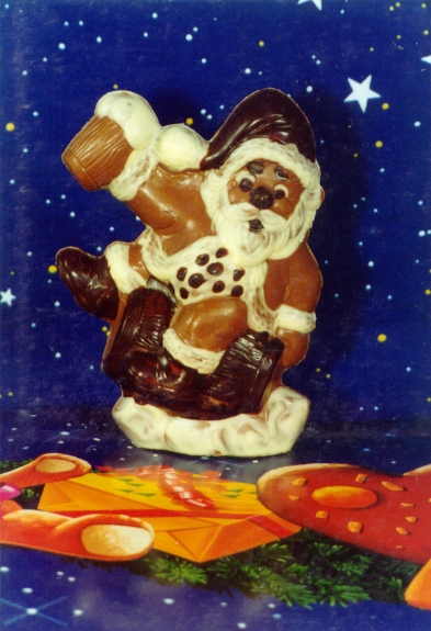 Nikolaus auf Bierfass